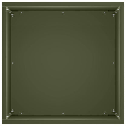 Vaso da giardino 2 pz Verde Oliva 40 x 40 x 50 cm