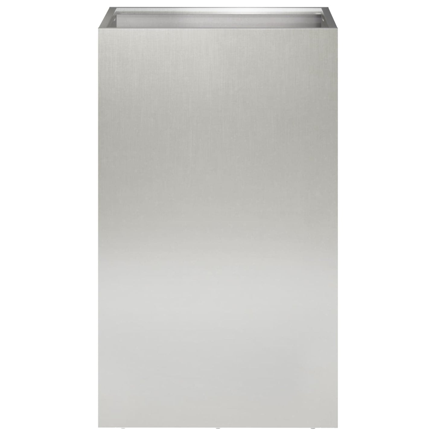 Vaso da giardino Argento 40 x 40 x 50 cm Acciaio Inox | homemem39