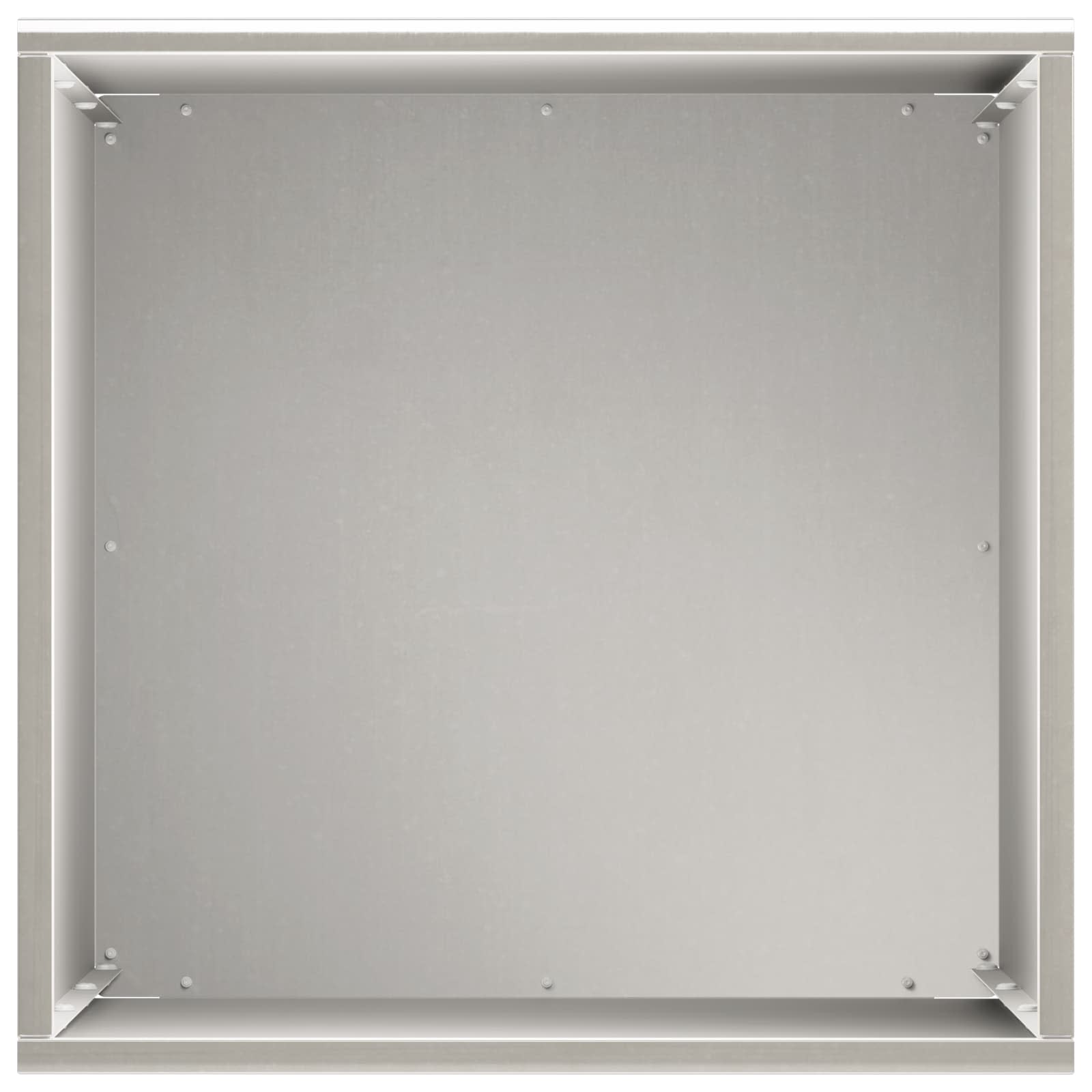 Vaso da giardino Argento 40 x 40 x 50 cm Acciaio Inox | homemem39