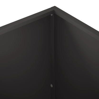Vaso da giardino Nero 40 x 40 x 75 cm Acciaio laminato a freddo | homemem39