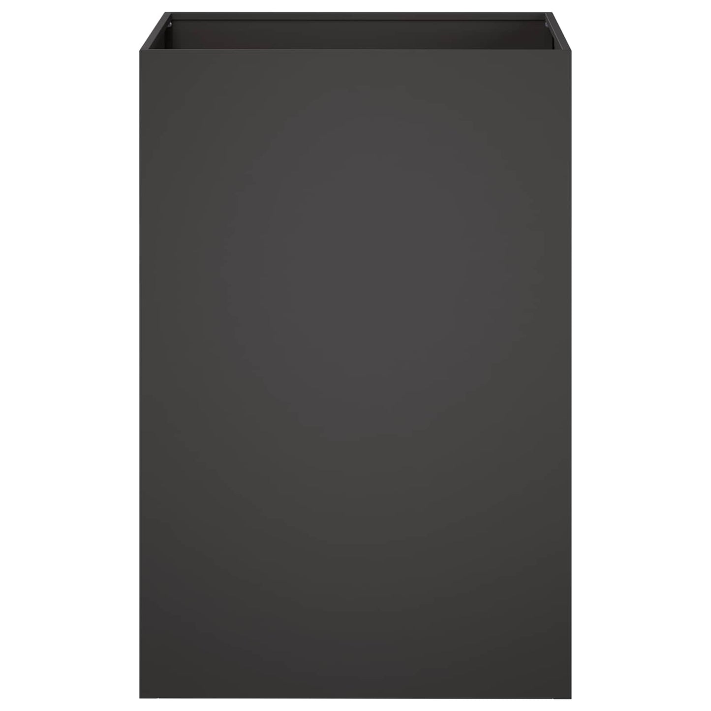 Vaso da giardino Nero 40 x 40 x 75 cm Acciaio laminato a freddo | homemem39