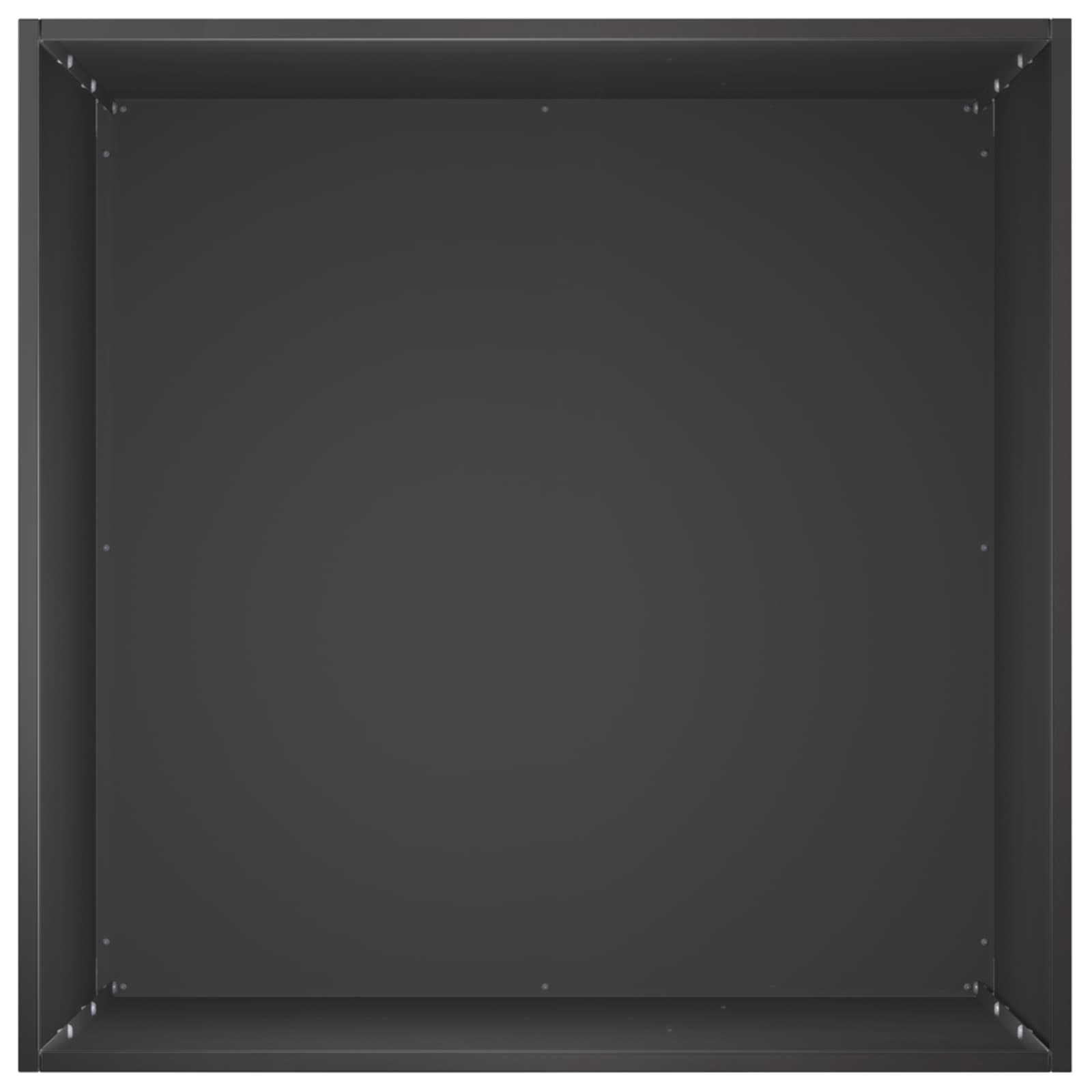 Vaso da giardino Nero 40 x 40 x 75 cm Acciaio laminato a freddo | homemem39