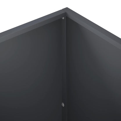 Vaso da giardino 2 pz Antracite 50 x 50 x 75 cm | homemem39