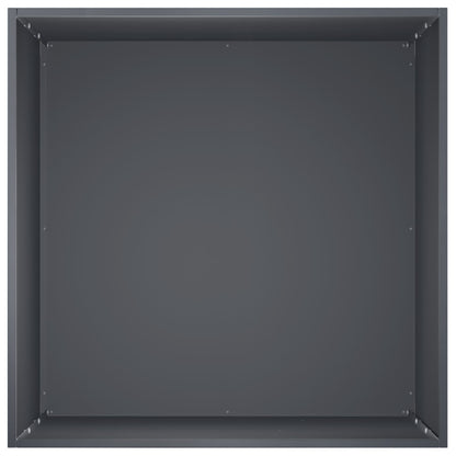 Vaso da giardino 2 pz Antracite 50 x 50 x 75 cm | homemem39