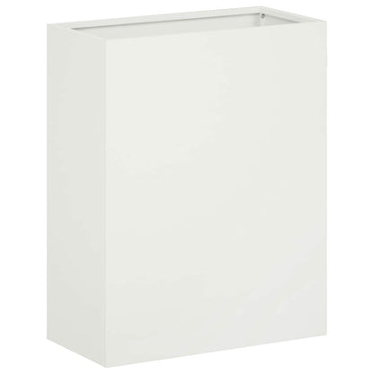 Vaso da giardino 2 pz Bianco 40 x 20 x 50 cm