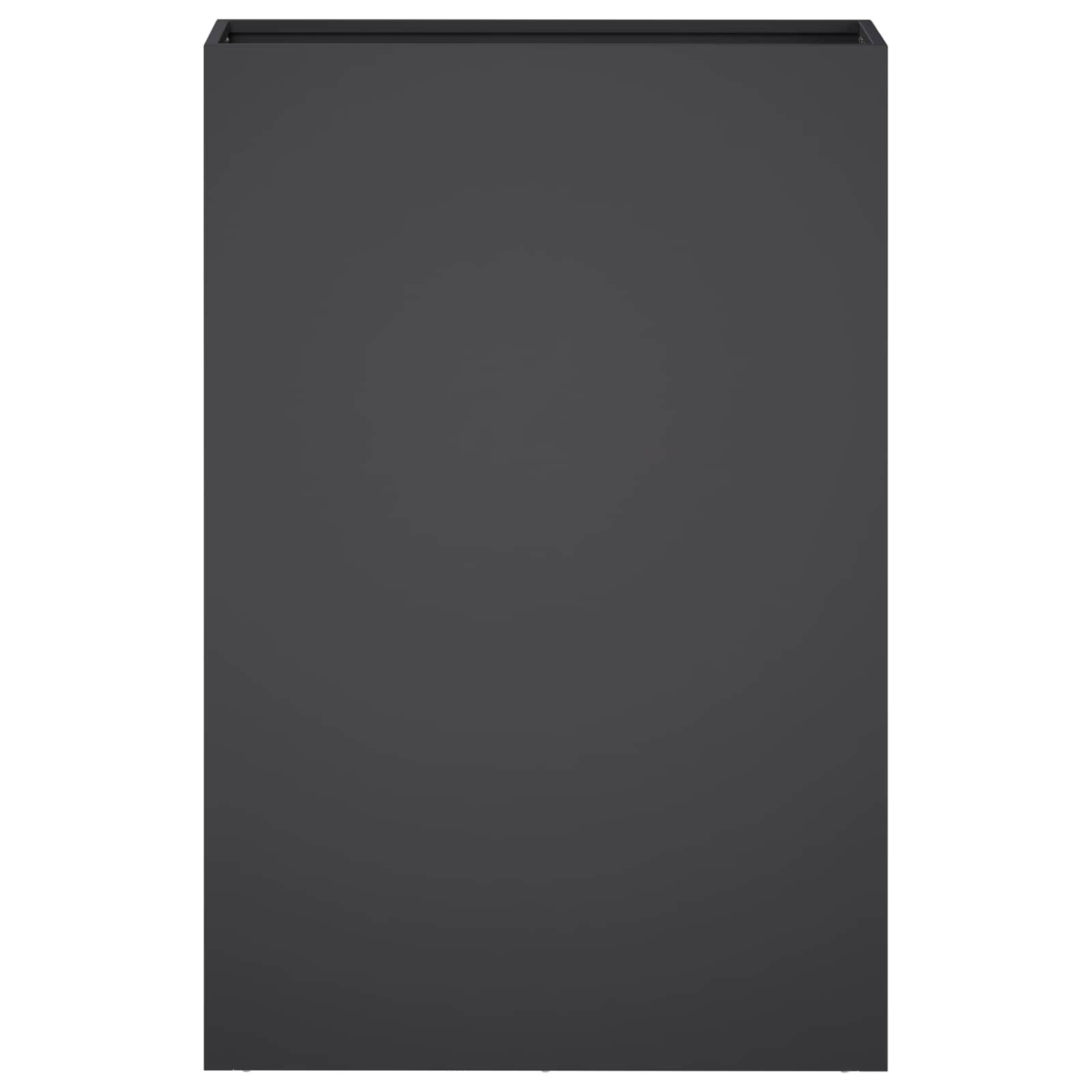 Vaso da giardino Nero 40 x 20 x 75 cm Acciaio laminato a freddo | homemem39