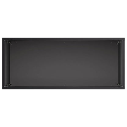 Vaso da giardino Nero 40 x 20 x 75 cm Acciaio laminato a freddo | homemem39
