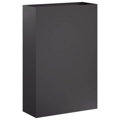 Vaso da giardino 2 pz Nero 40 x 20 x 75 cm