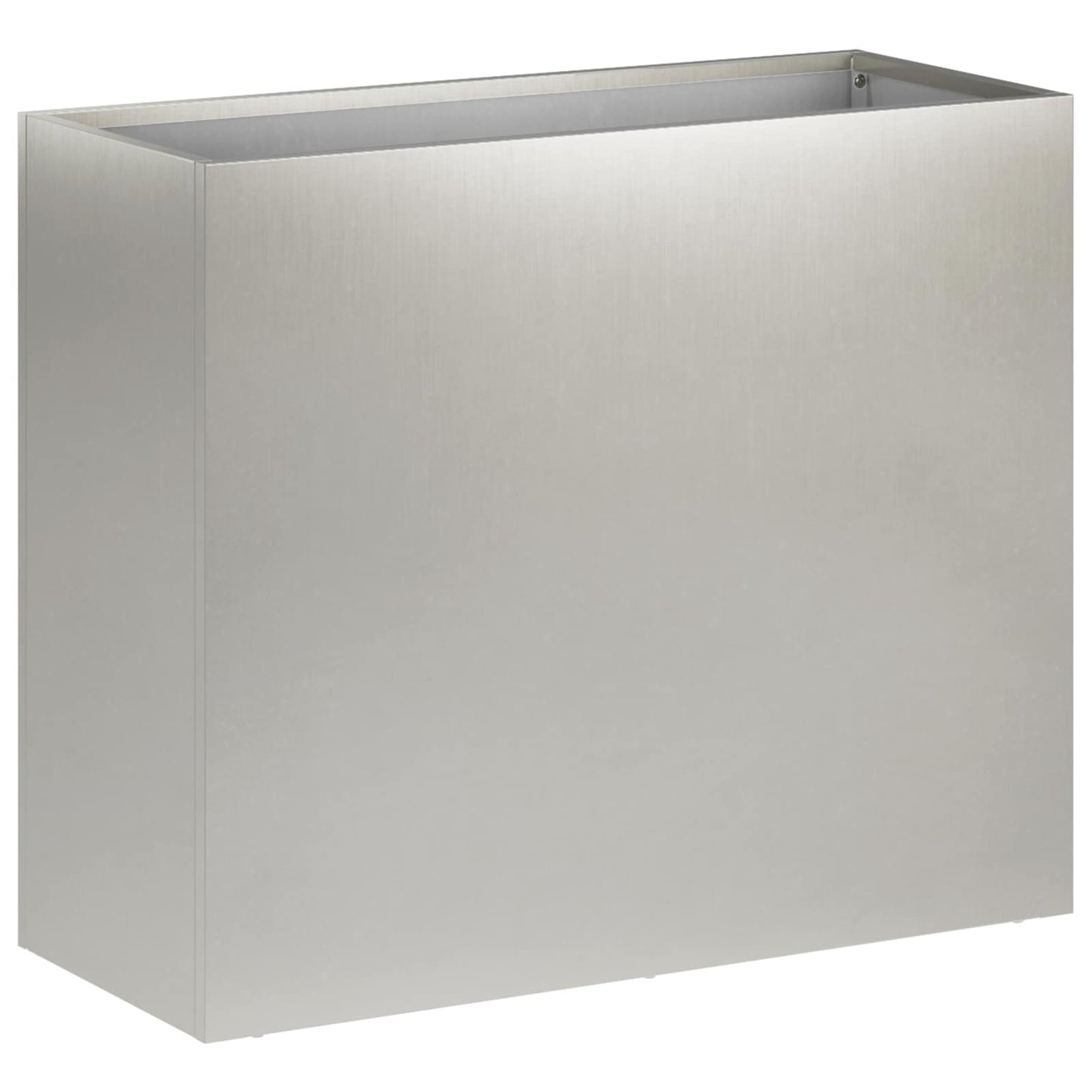 Vaso da giardino Argento 50 x 20 x 40 cm Acciaio Inox | homemem39