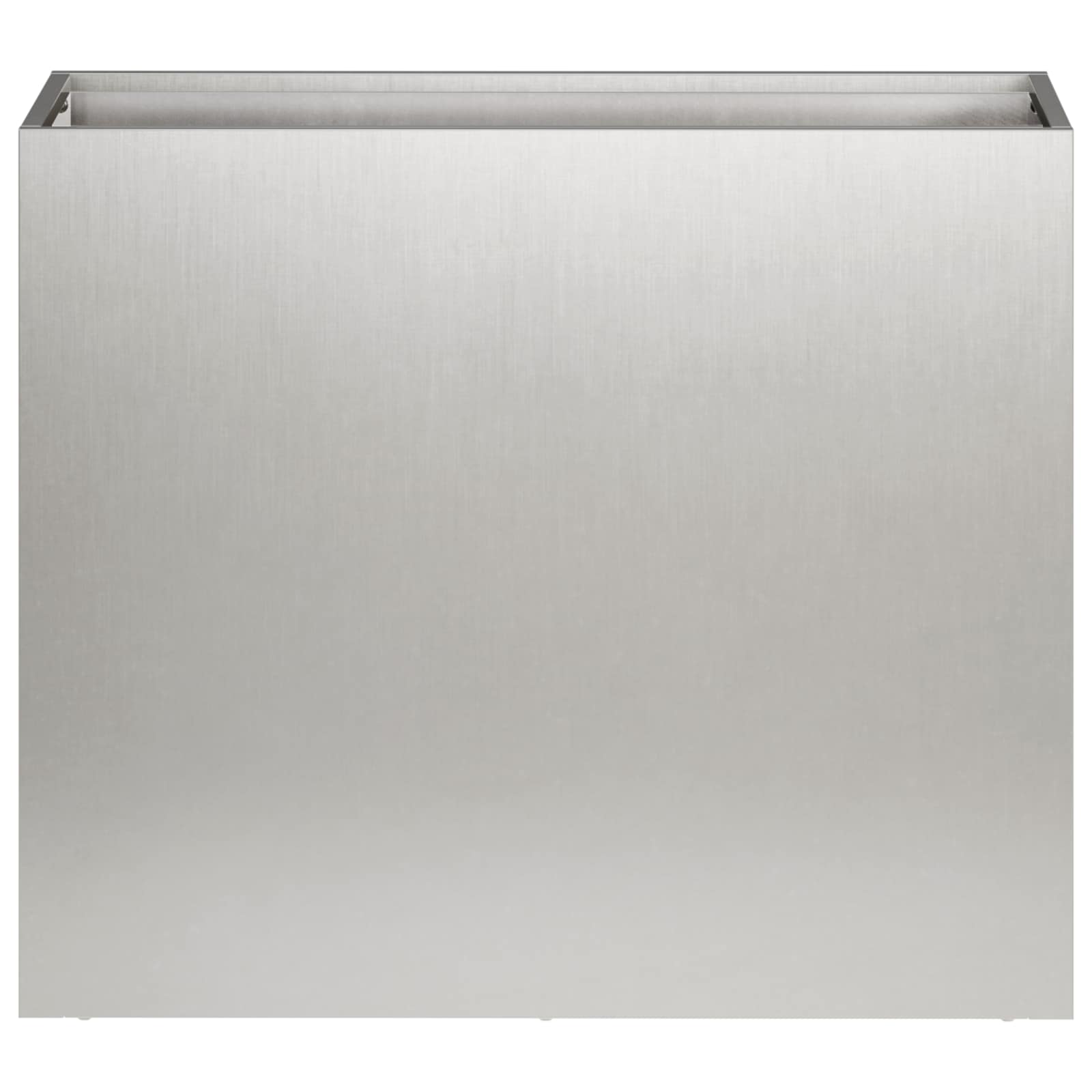 Vaso da giardino 2 pz Argento 50 x 20 x 40 cm Acciaio Inox | homemem39
