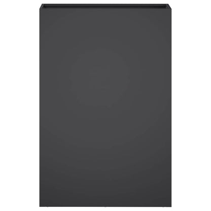 Vaso da giardino Nero 50 x 20 x 75 cm Acciaio laminato a freddo | homemem39