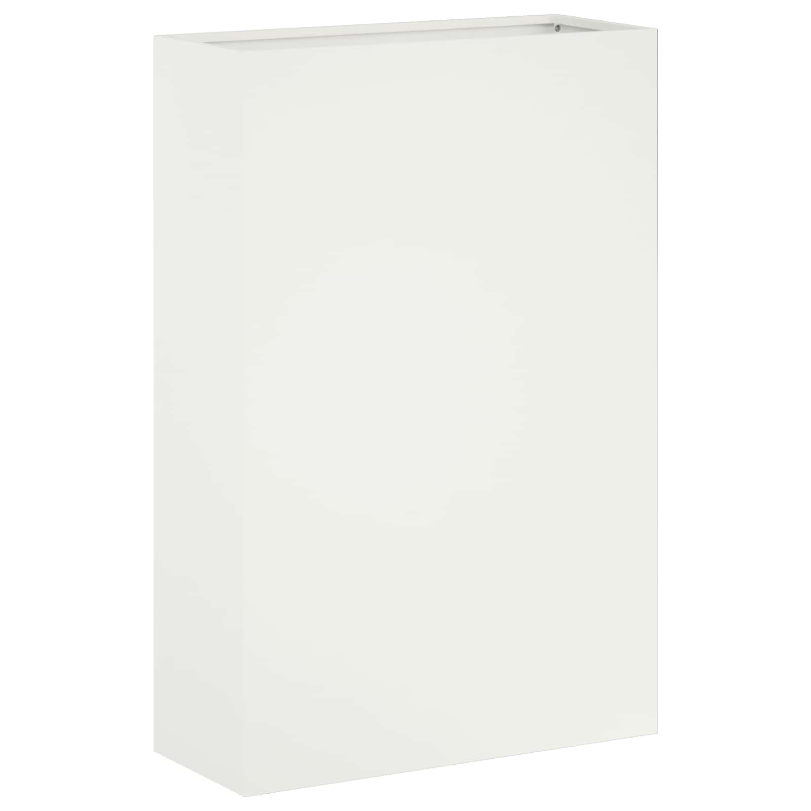 Vaso da giardino 2 pz Bianco 50 x 20 x 75 cm | homemem39