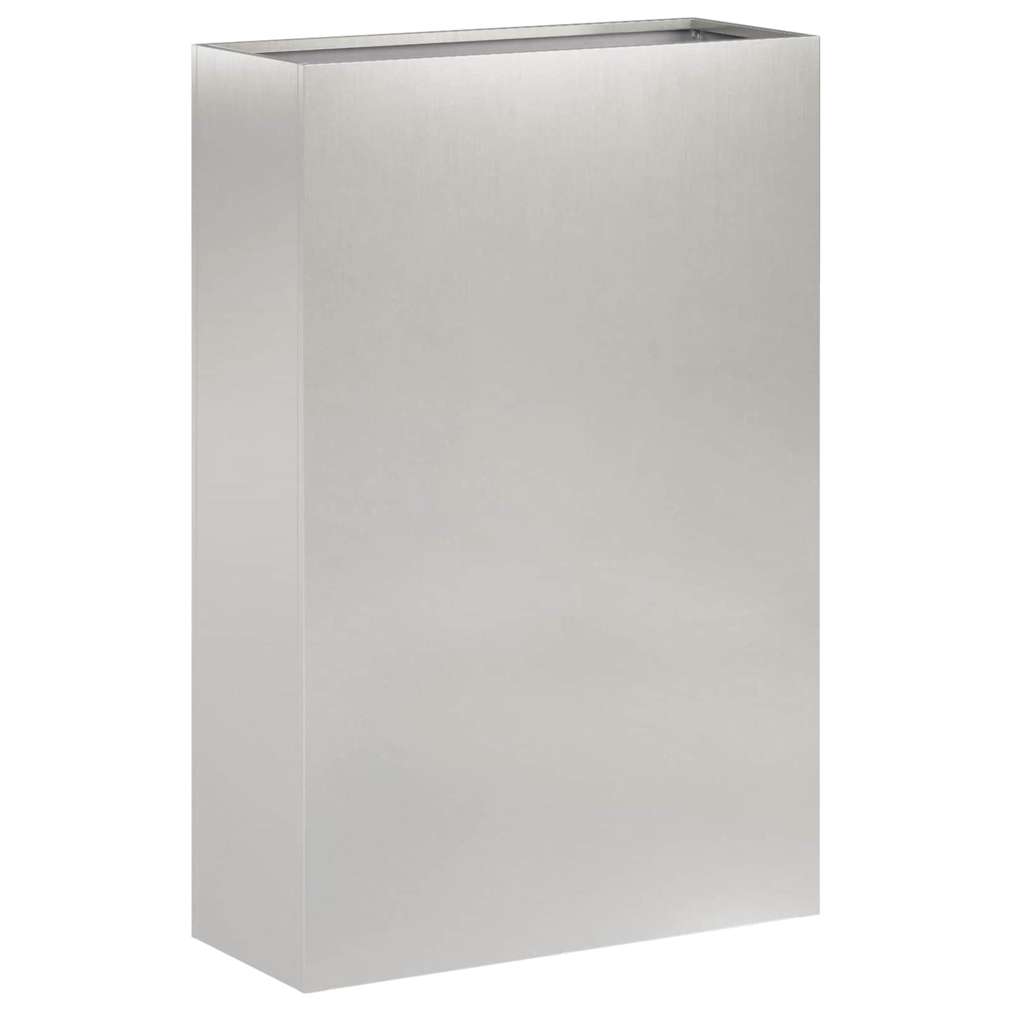 Vaso da giardino Argento 50 x 20 x 75 cm Acciaio Inox | homemem39