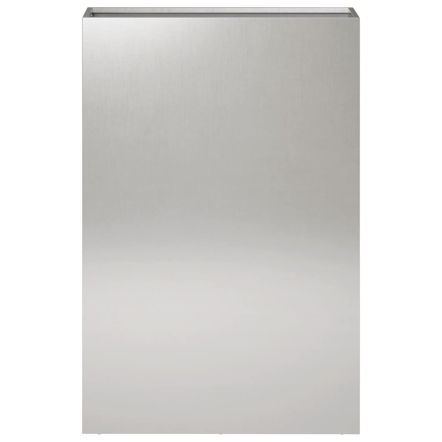 Vaso da giardino Argento 50 x 20 x 75 cm Acciaio Inox | homemem39
