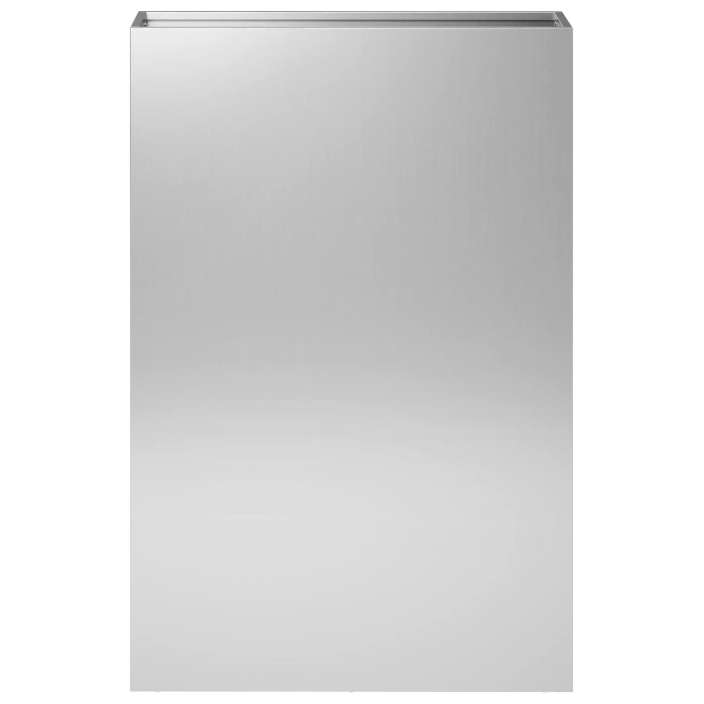 Vaso da giardino Argento 50 x 20 x 75 cm Acciaio zincato | homemem39