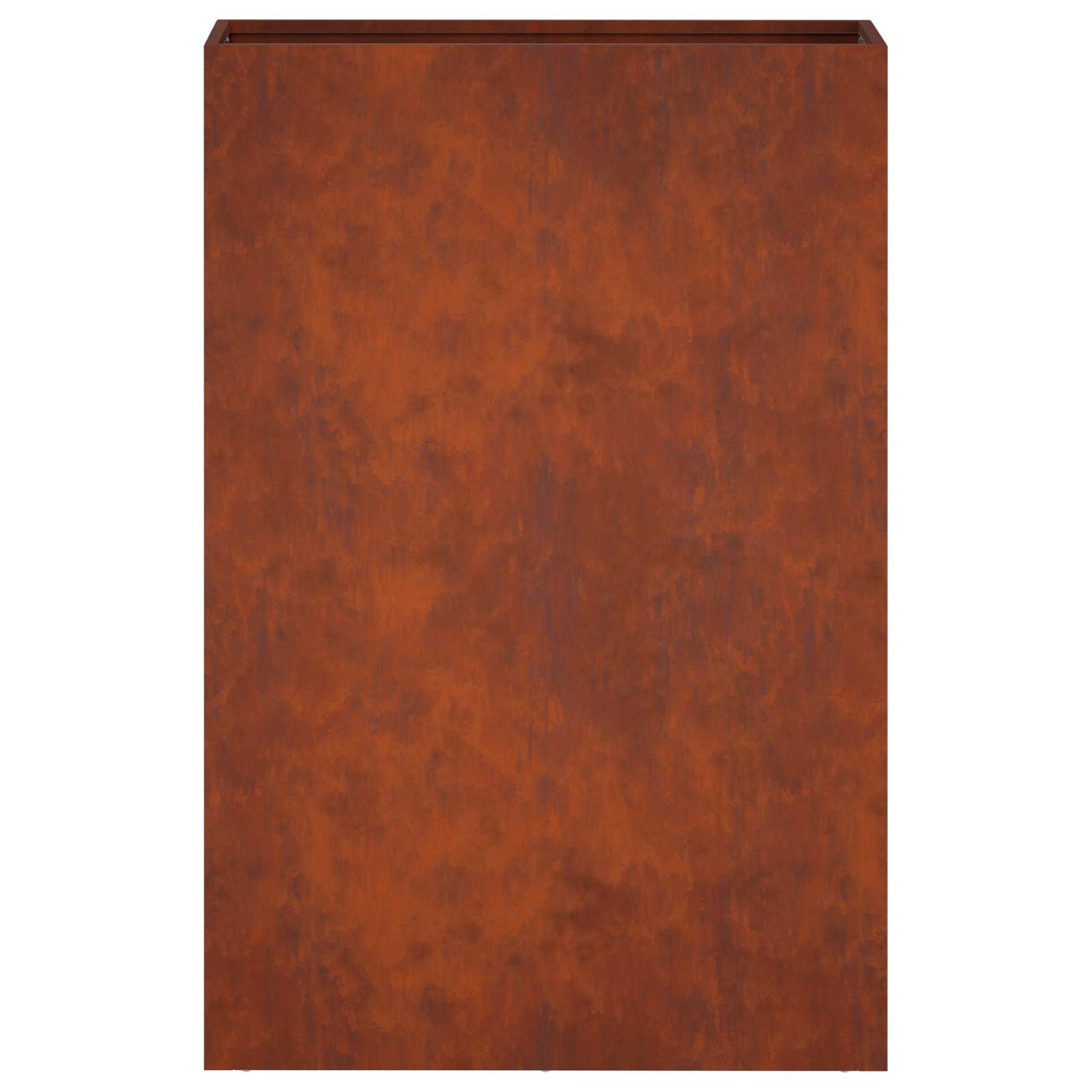 Vaso da giardino 2 pz Ruggine 50 x 20 x 75 cm Acciaio Corten | homemem39