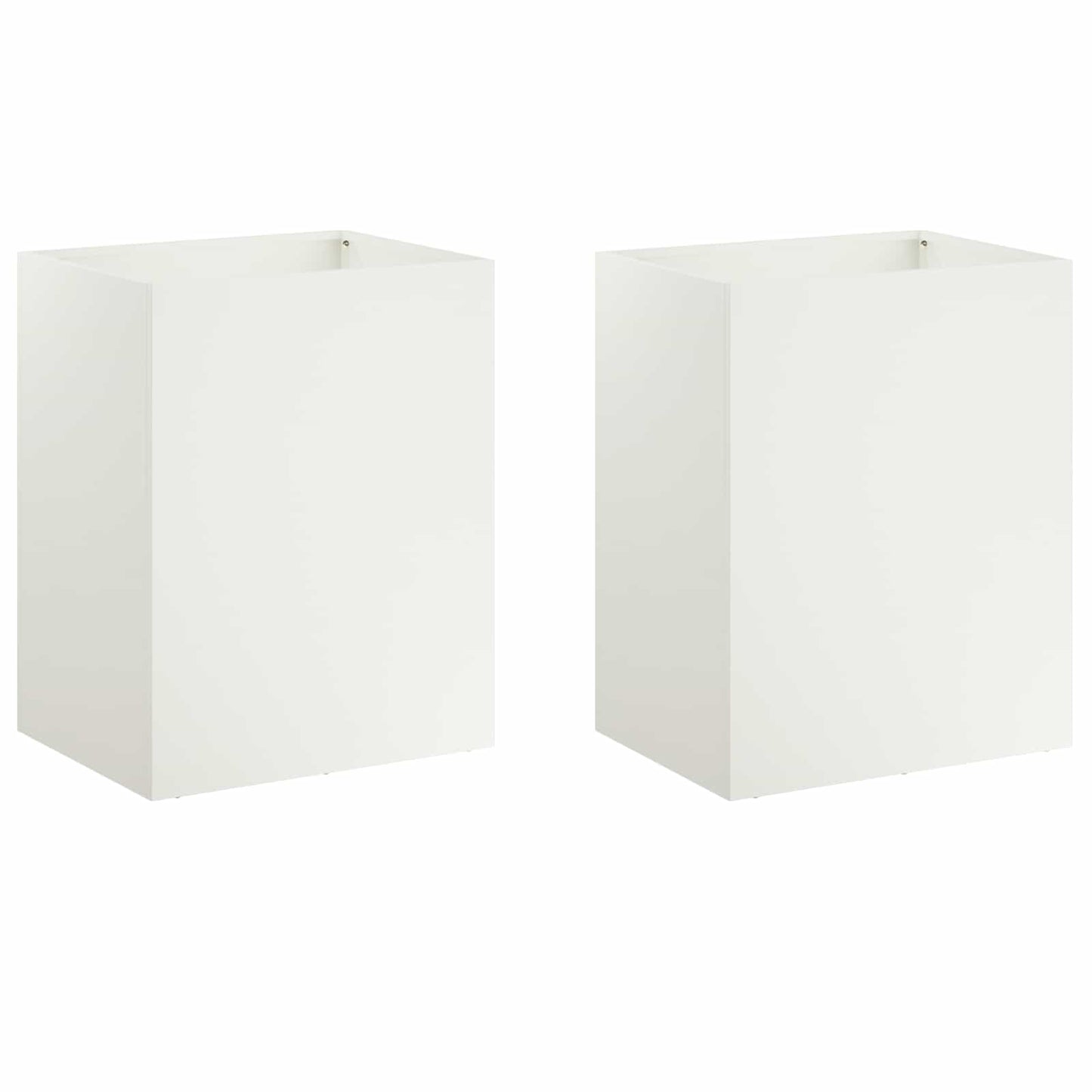 Vaso da giardino 2 pz Bianco 40 x 30 x 40 cm | homemem39