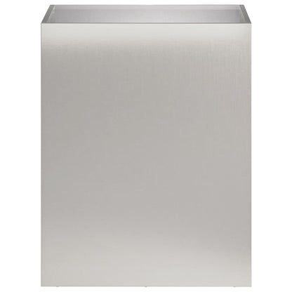 Vaso da giardino 2 pz Argento 40 x 30 x 40 cm Acciaio Inox | homemem39