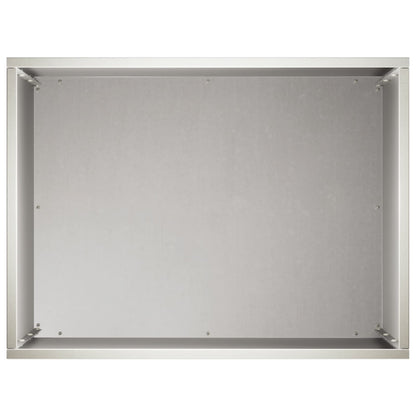Vaso da giardino 2 pz Argento 40 x 30 x 40 cm Acciaio Inox | homemem39