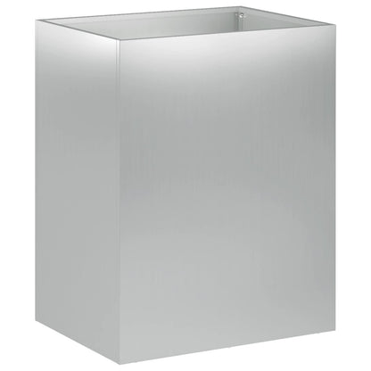 Vaso da giardino Argento 40 x 30 x 40 cm Acciaio zincato