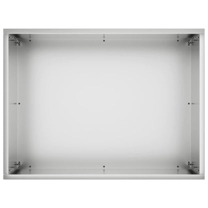 Vaso da giardino Argento 40 x 30 x 40 cm Acciaio zincato