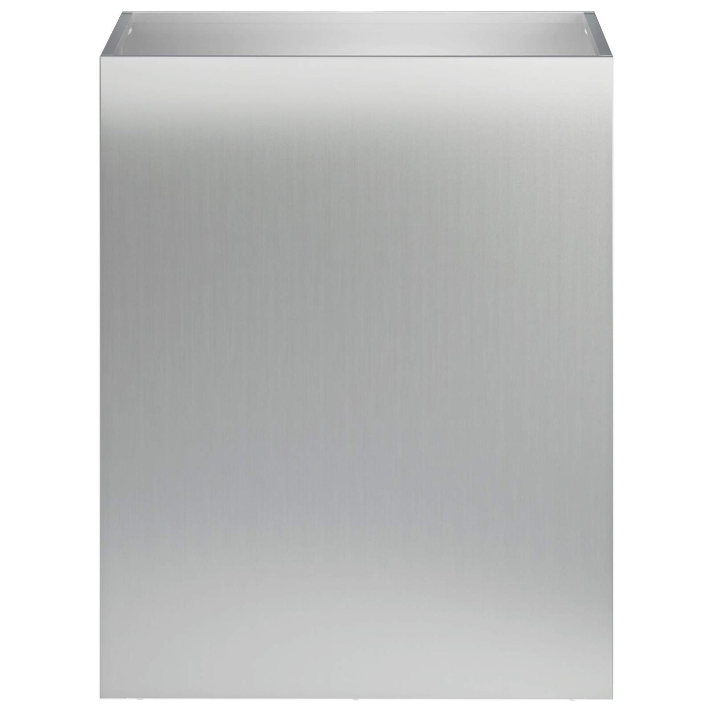 Vaso da giardino 2 pz Argento 40 x 30 x 40 cm Acciaio zincato