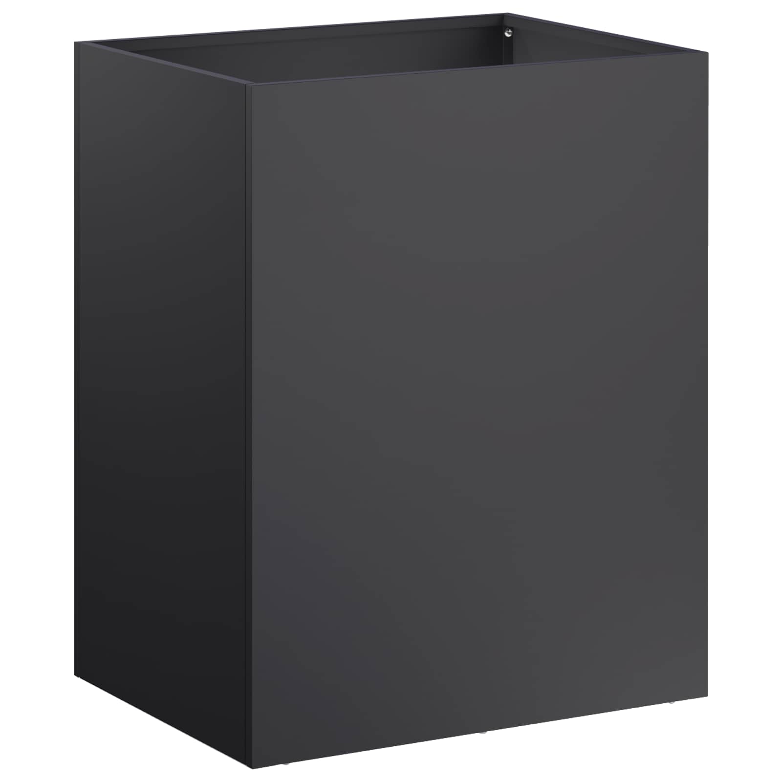 Vaso da giardino Nero 40 x 30 x 50 cm Acciaio laminato a freddo | homemem39