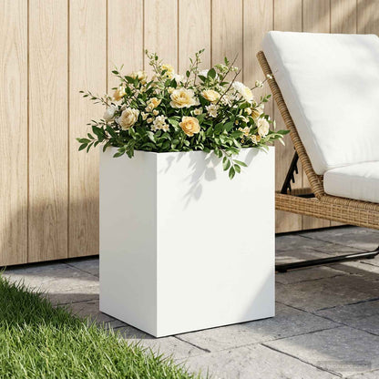 Vaso da giardino Bianco 40 x 30 x 50 cm | homemem39