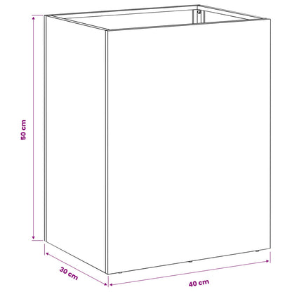 Vaso da giardino 2 pz Bianco 40 x 30 x 50 cm | homemem39