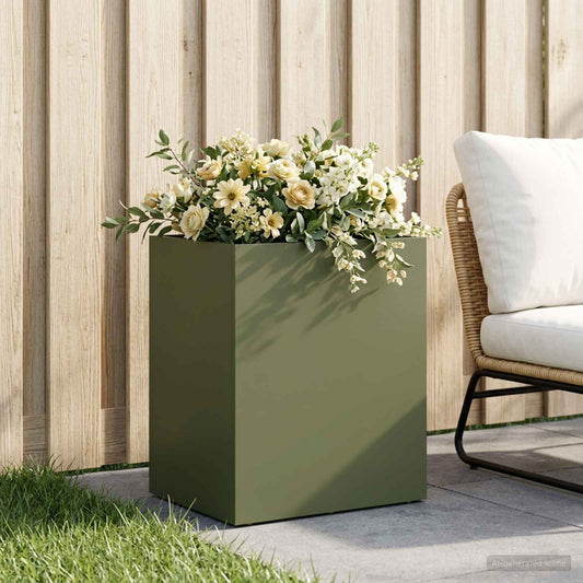 Vaso da giardino Verde Oliva 40 x 30 x 50 cm | homemem39