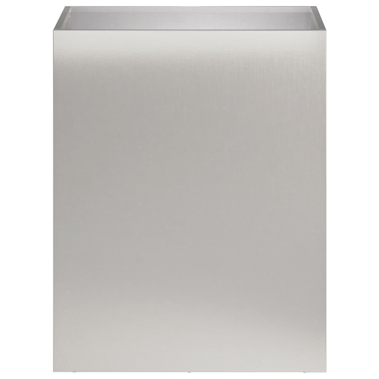 Vaso da giardino 2 pz Argento 40 x 30 x 50 cm Acciaio Inox | homemem39