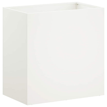 Vaso da giardino 2 pz Bianco 50 x 30 x 40 cm