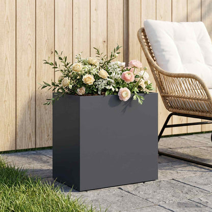 Vaso da giardino Antracite 50 x 30 x 40 cm