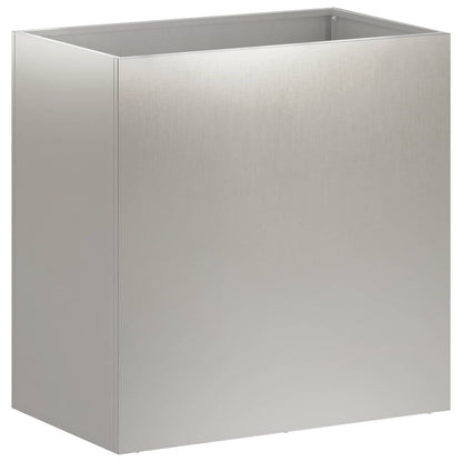 Vaso da giardino Argento 50 x 30 x 40 cm Acciaio Inox | homemem39