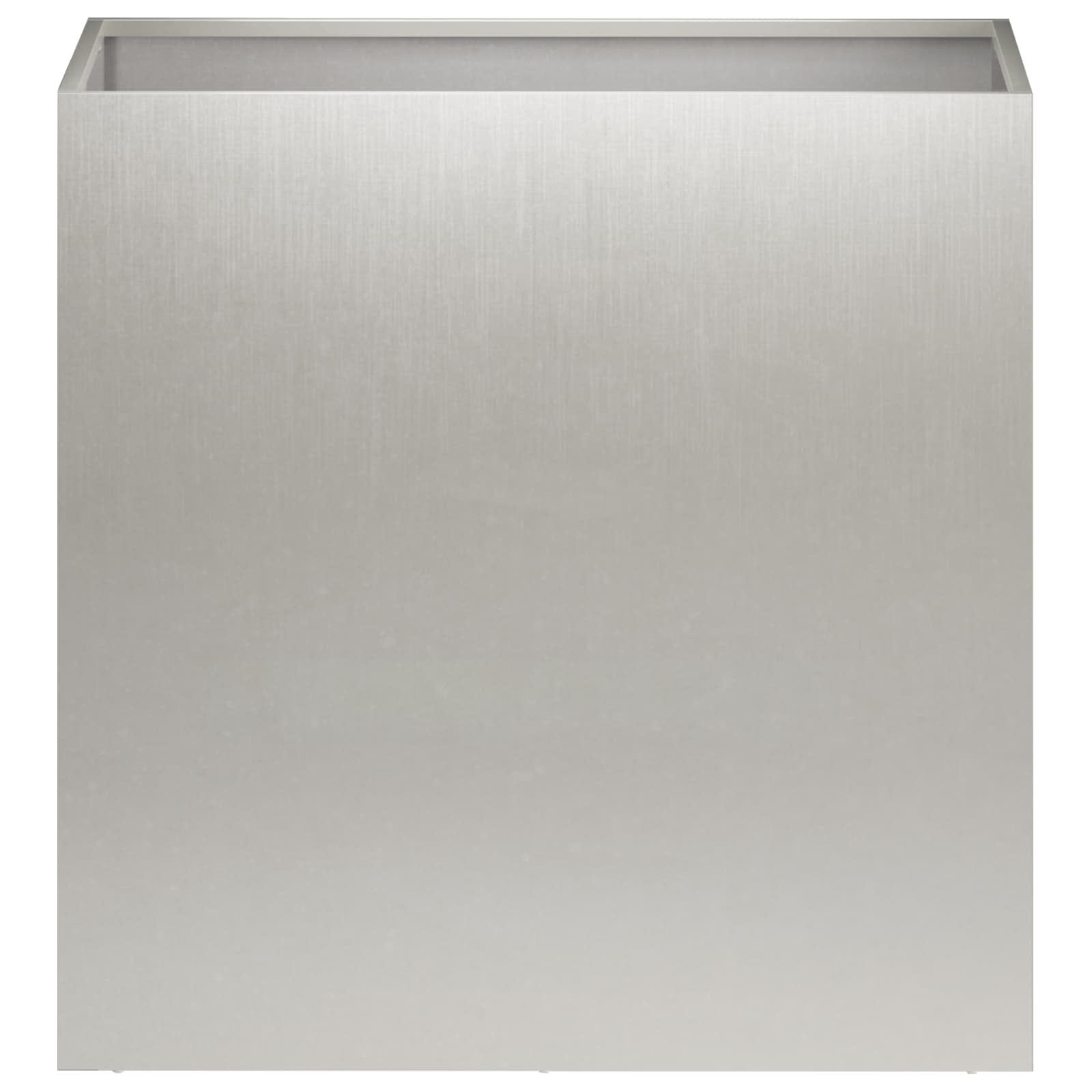 Vaso da giardino Argento 50 x 30 x 40 cm Acciaio Inox | homemem39