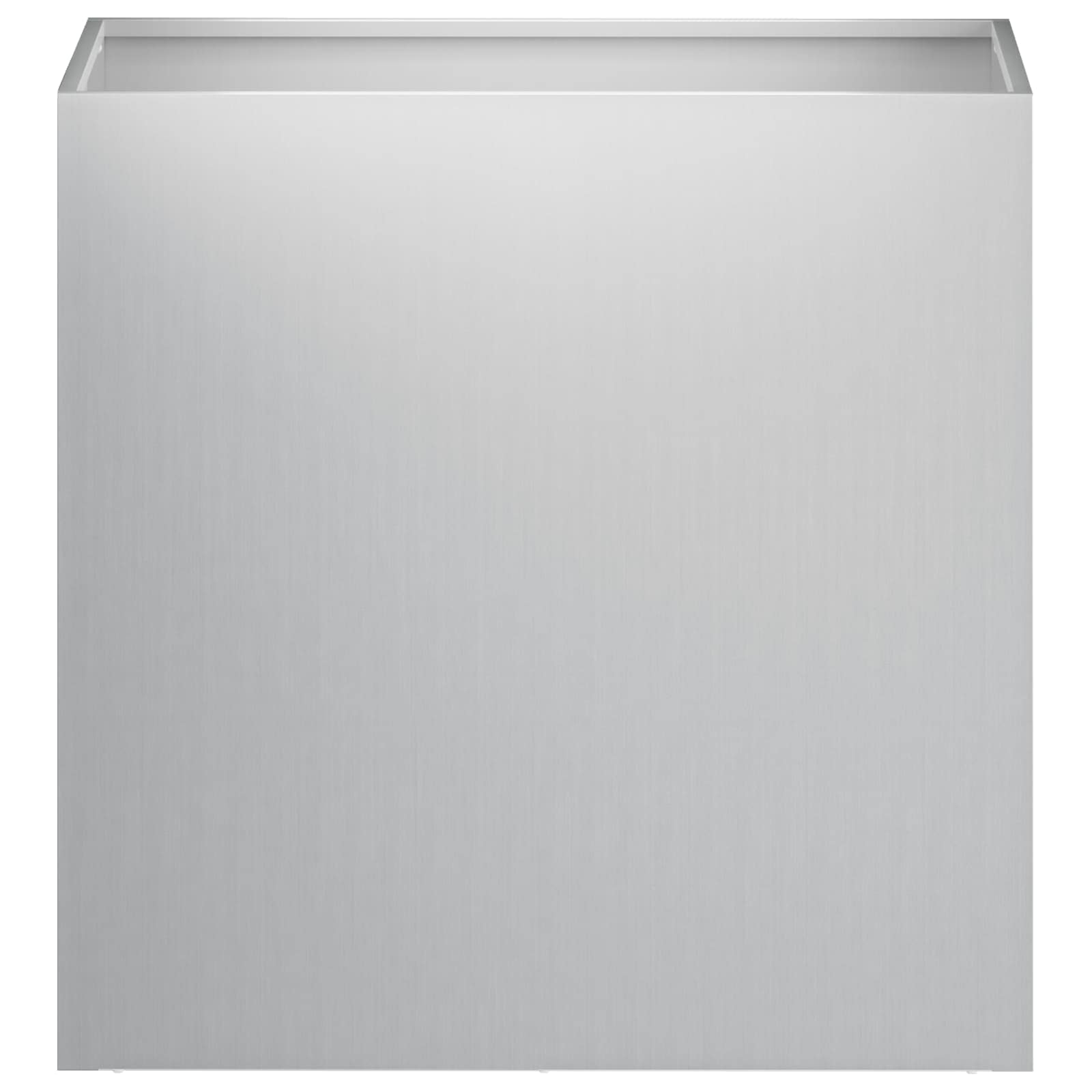 Vaso da giardino 2 pz Argento 50 x 30 x 40 cm Acciaio zincato | homemem39