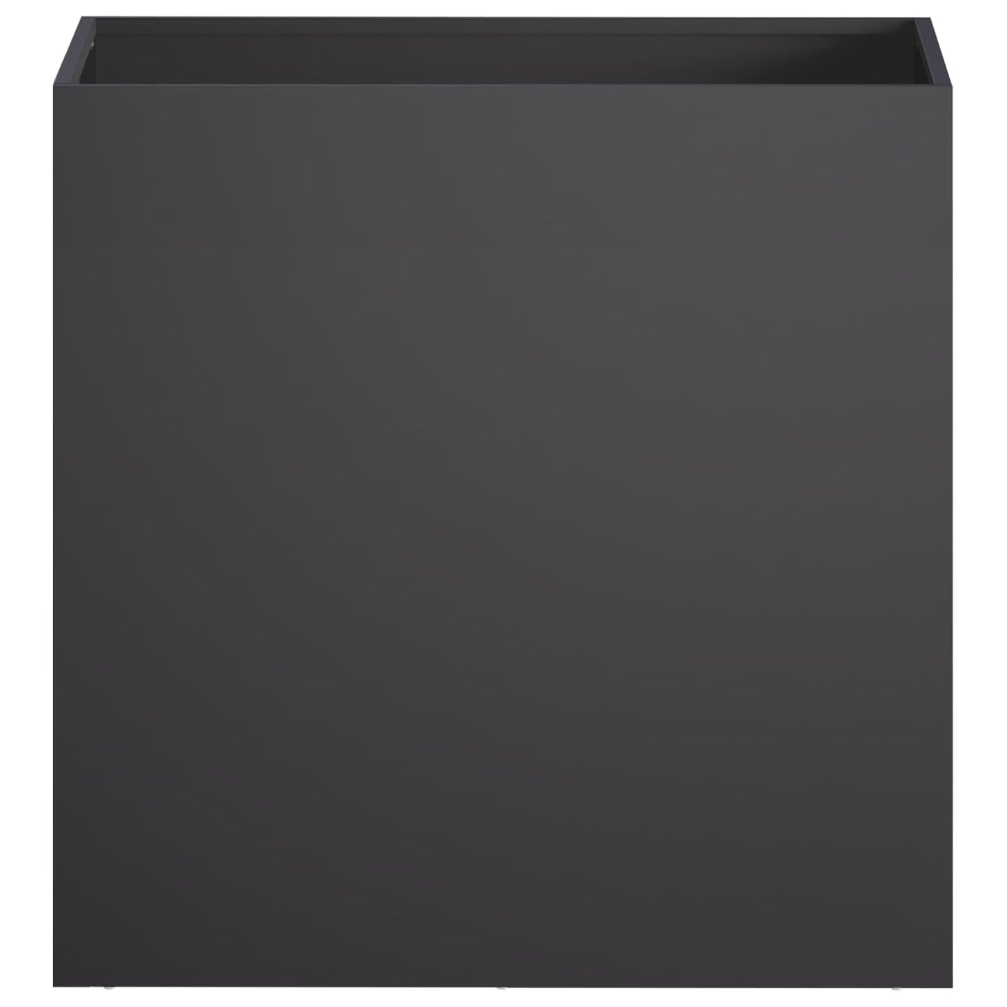 Vaso da giardino Nero 50 x 30 x 50 cm Acciaio laminato a freddo | homemem39