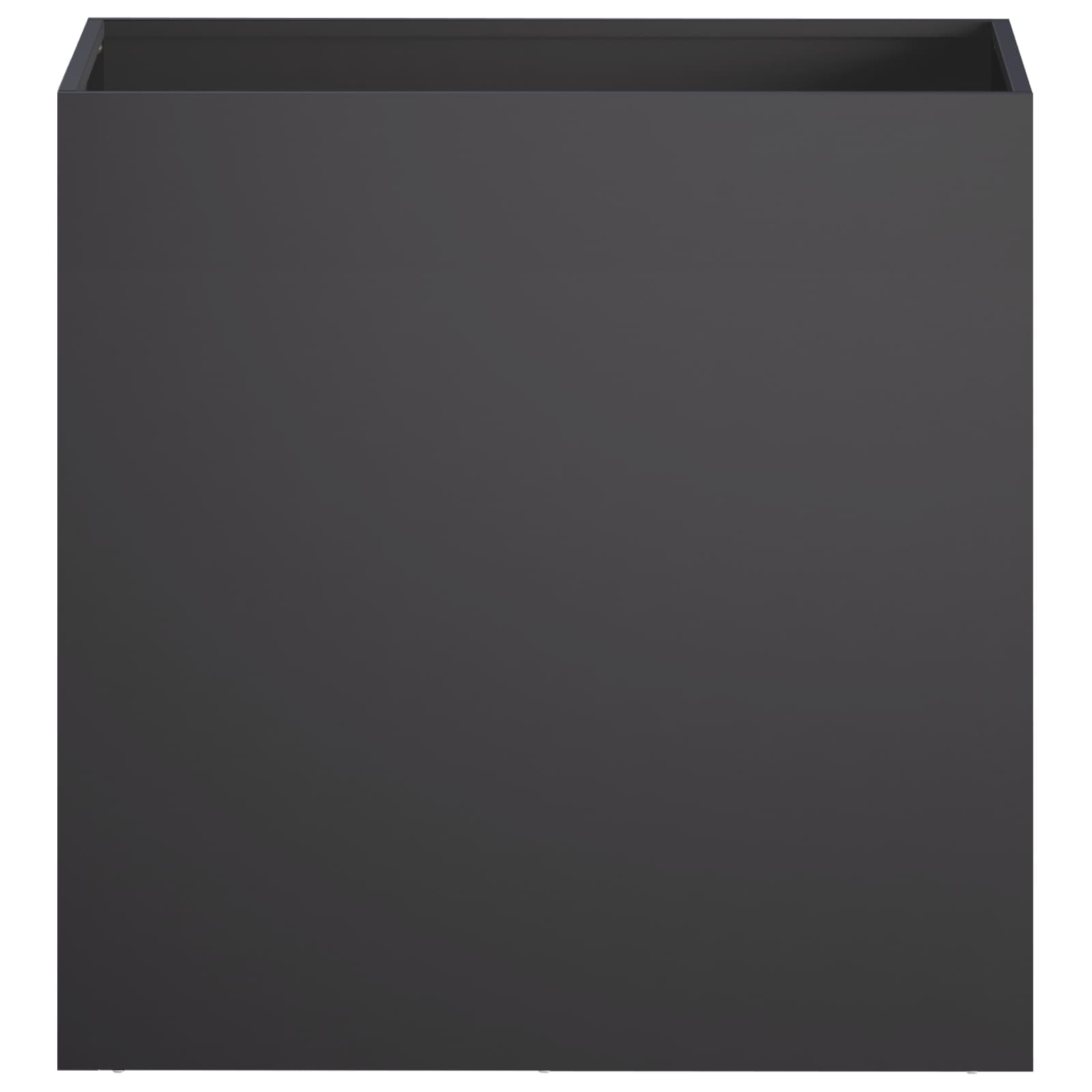 Vaso da giardino 2 pz Nero 50 x 30 x 50 cm | homemem39