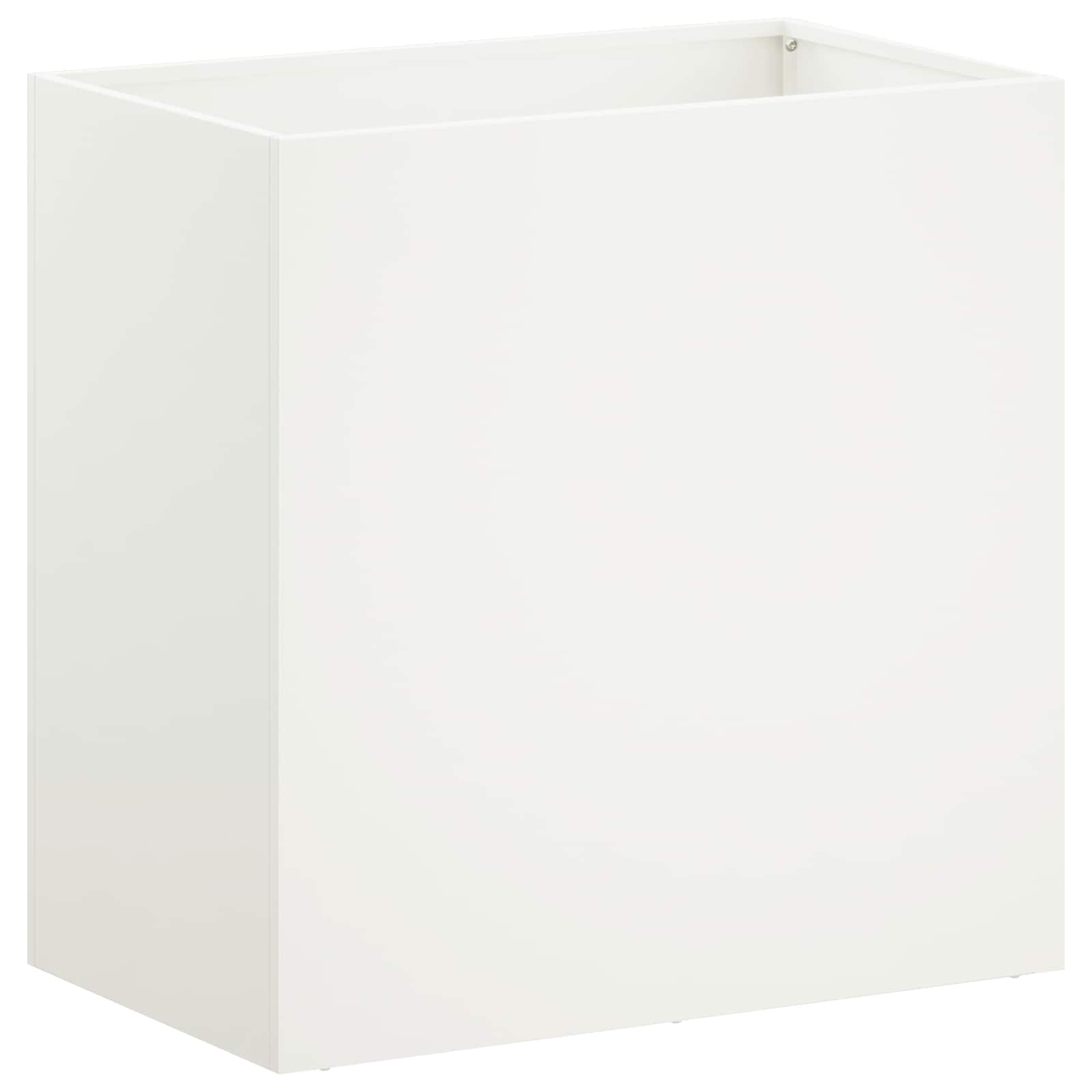 Vaso da giardino 2 pz Bianco 50 x 30 x 50 cm | homemem39