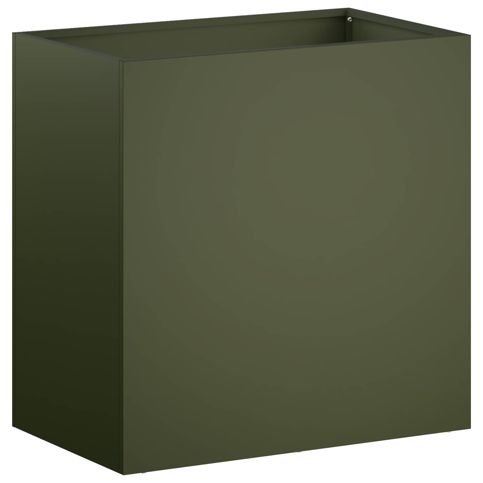 Vaso da giardino 2 pz Verde Oliva 50 x 30 x 50 cm | homemem39