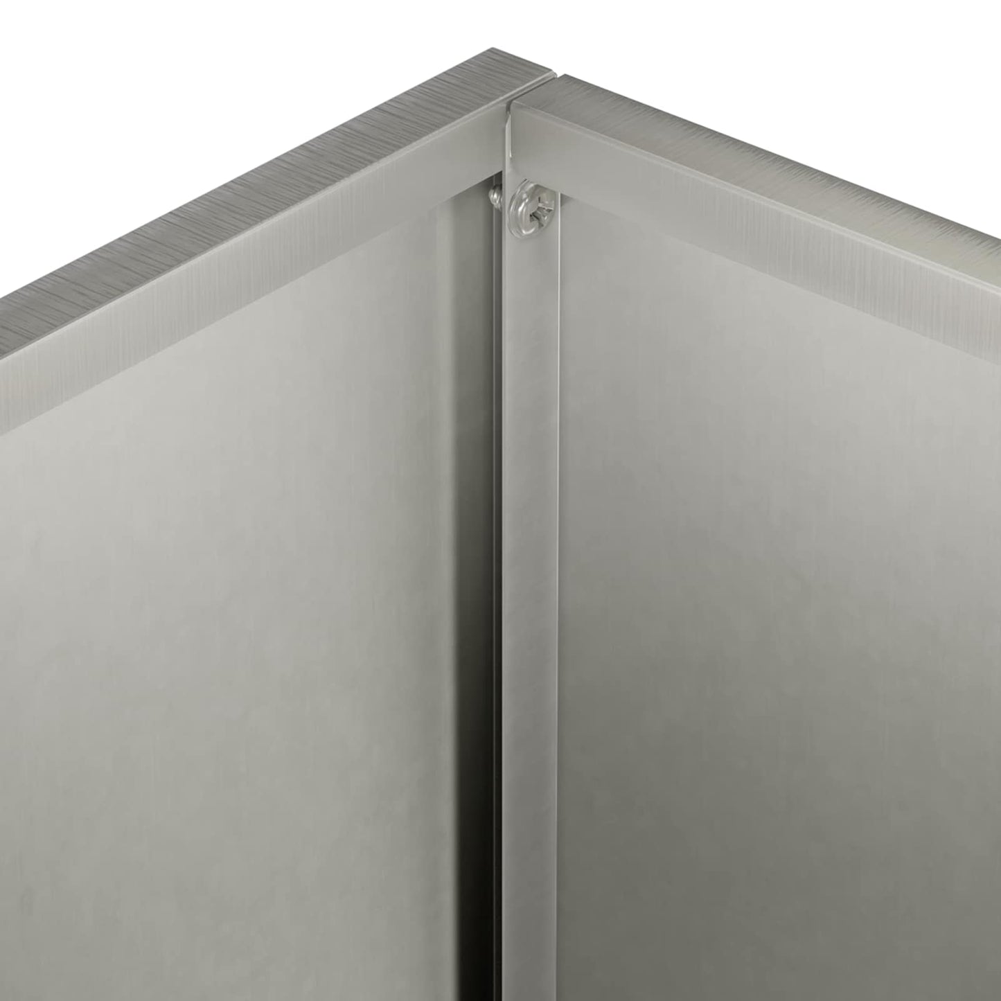 Vaso da giardino Argento 50 x 30 x 50 cm Acciaio Inox | homemem39