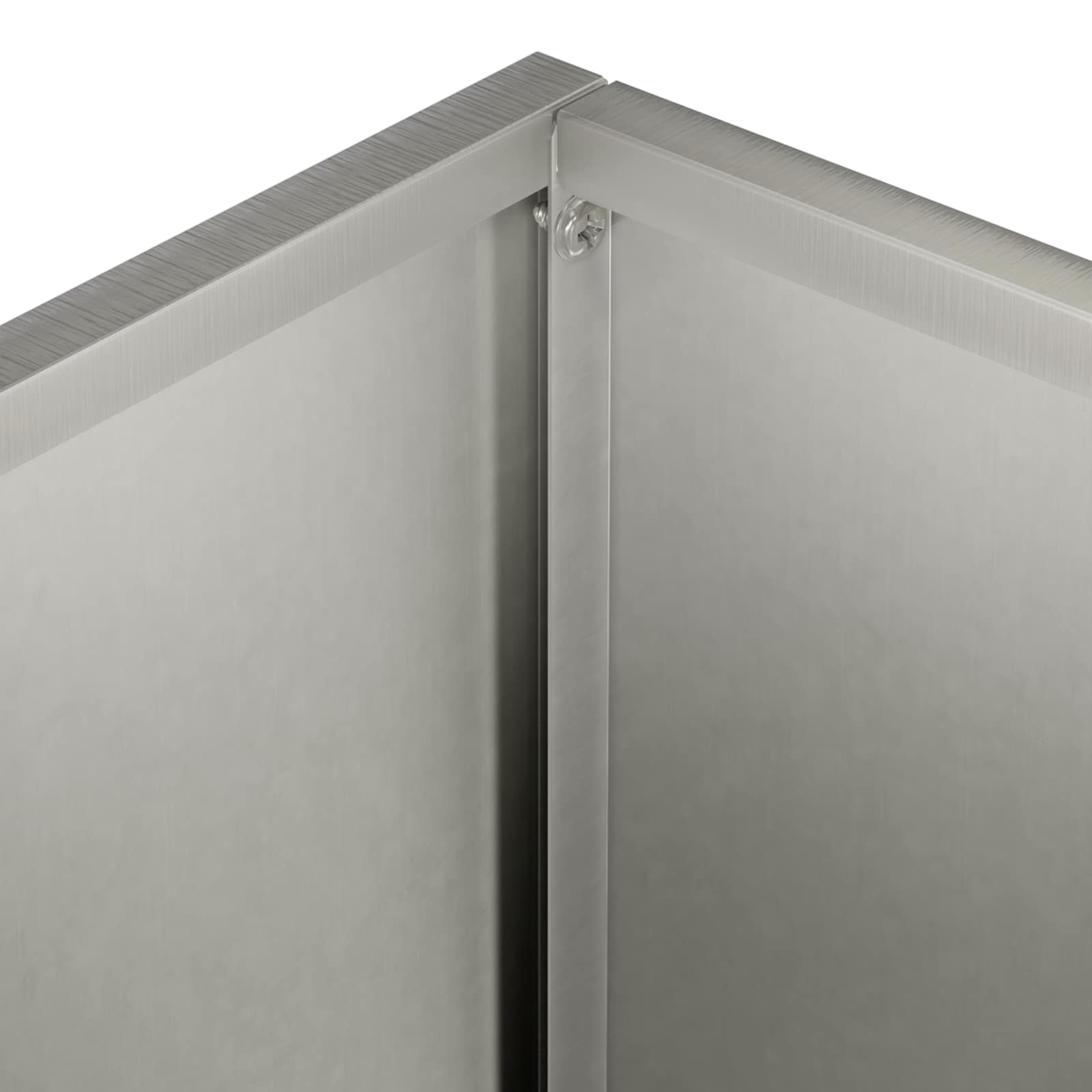 Vaso da giardino Argento 50 x 30 x 50 cm Acciaio Inox | homemem39