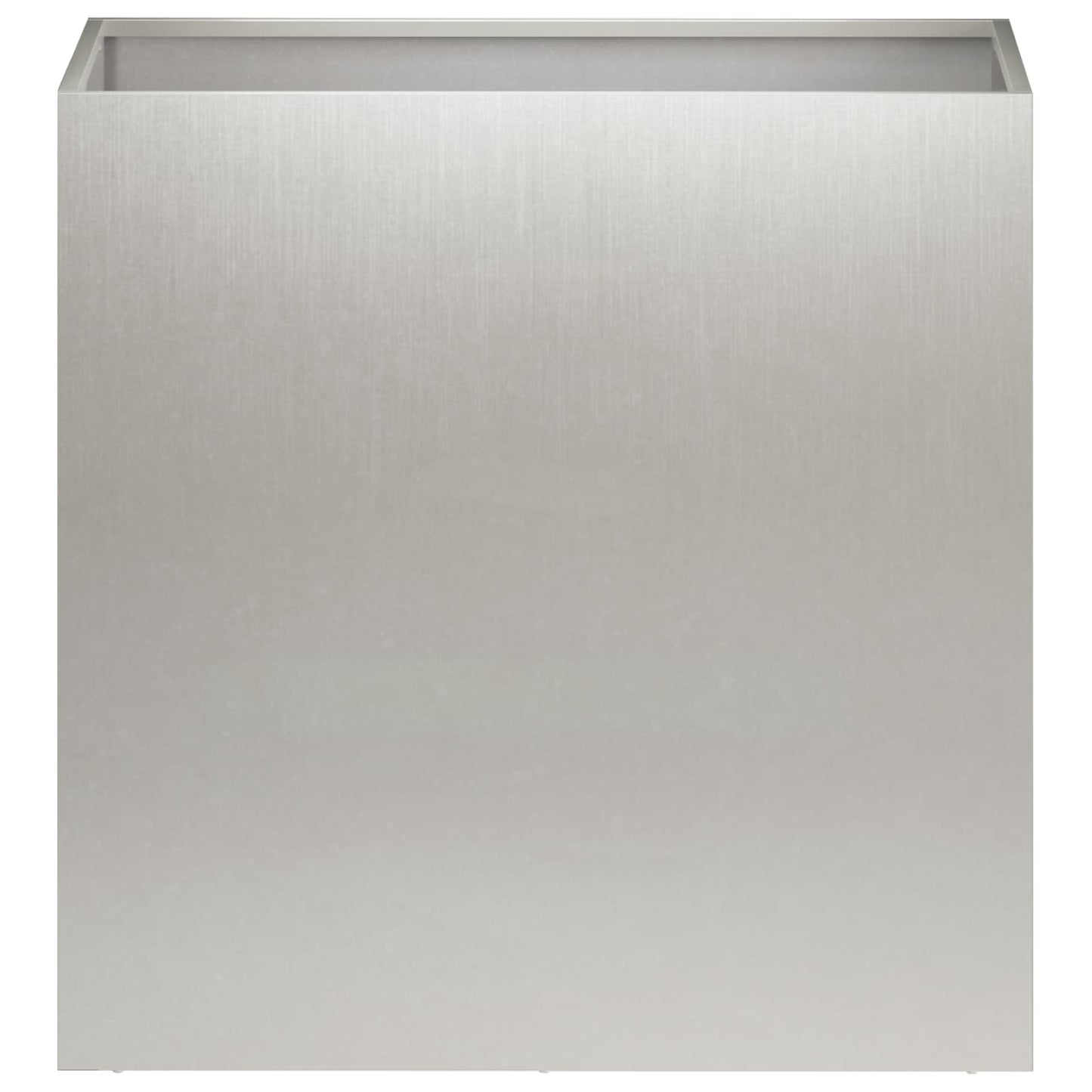 Vaso da giardino Argento 50 x 30 x 50 cm Acciaio Inox | homemem39