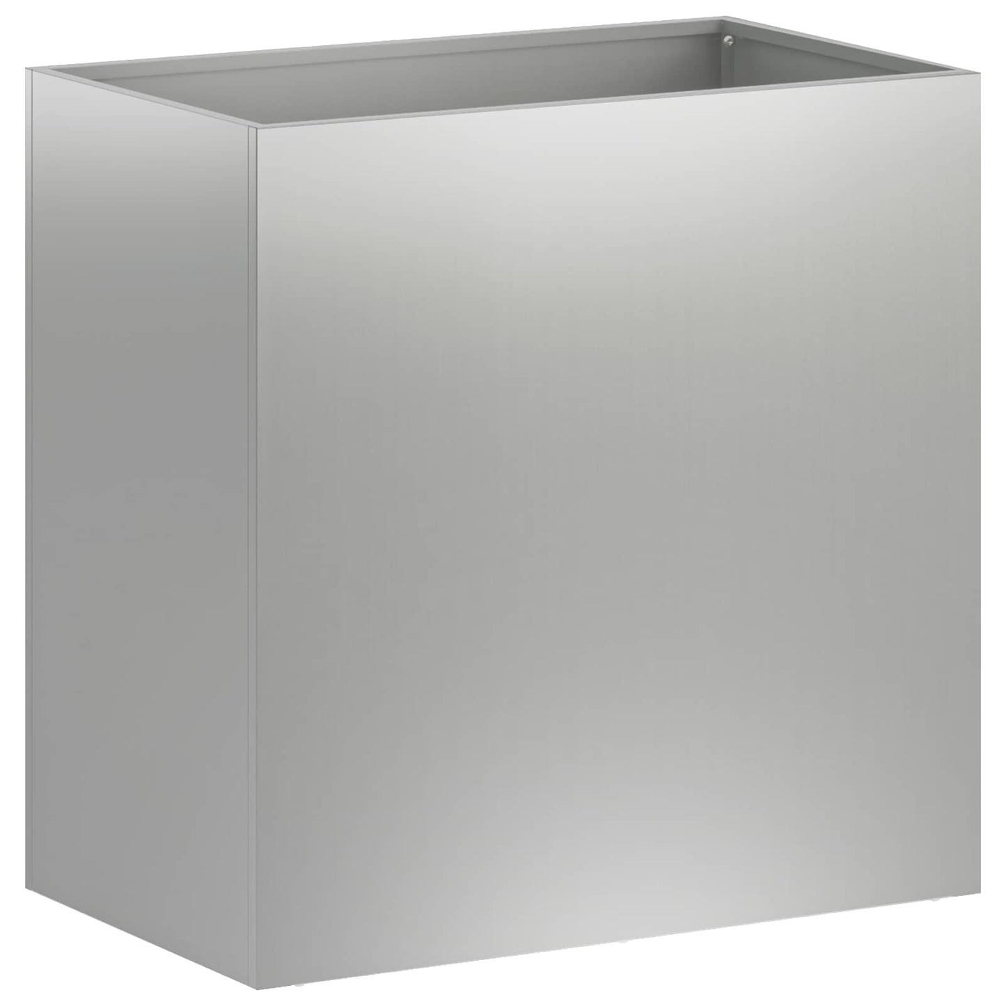 Vaso da giardino Argento 50 x 30 x 50 cm Acciaio zincato | homemem39