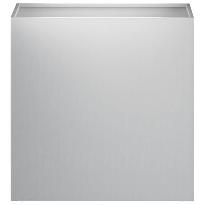 Vaso da giardino Argento 50 x 30 x 50 cm Acciaio zincato | homemem39