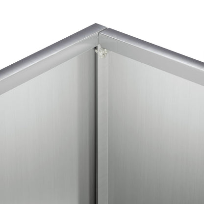 Vaso da giardino 2 pz Argento 50 x 30 x 50 cm Acciaio zincato | homemem39