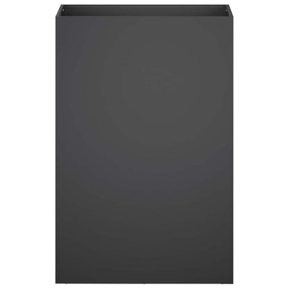 Vaso da giardino Nero 50 x 30 x 75 cm Acciaio laminato a freddo | homemem39
