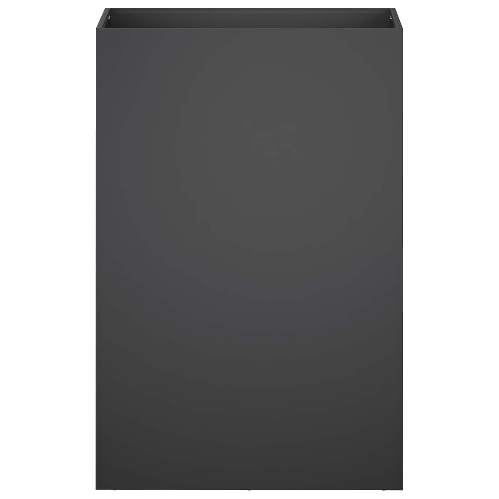 Vaso da giardino 2 pz Nero 50 x 30 x 75 cm | homemem39