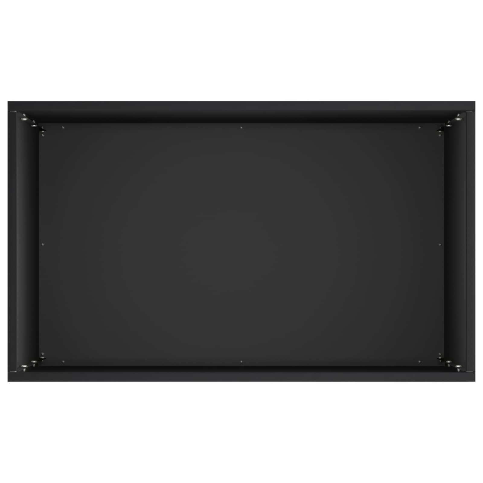 Vaso da giardino 2 pz Nero 50 x 30 x 75 cm | homemem39