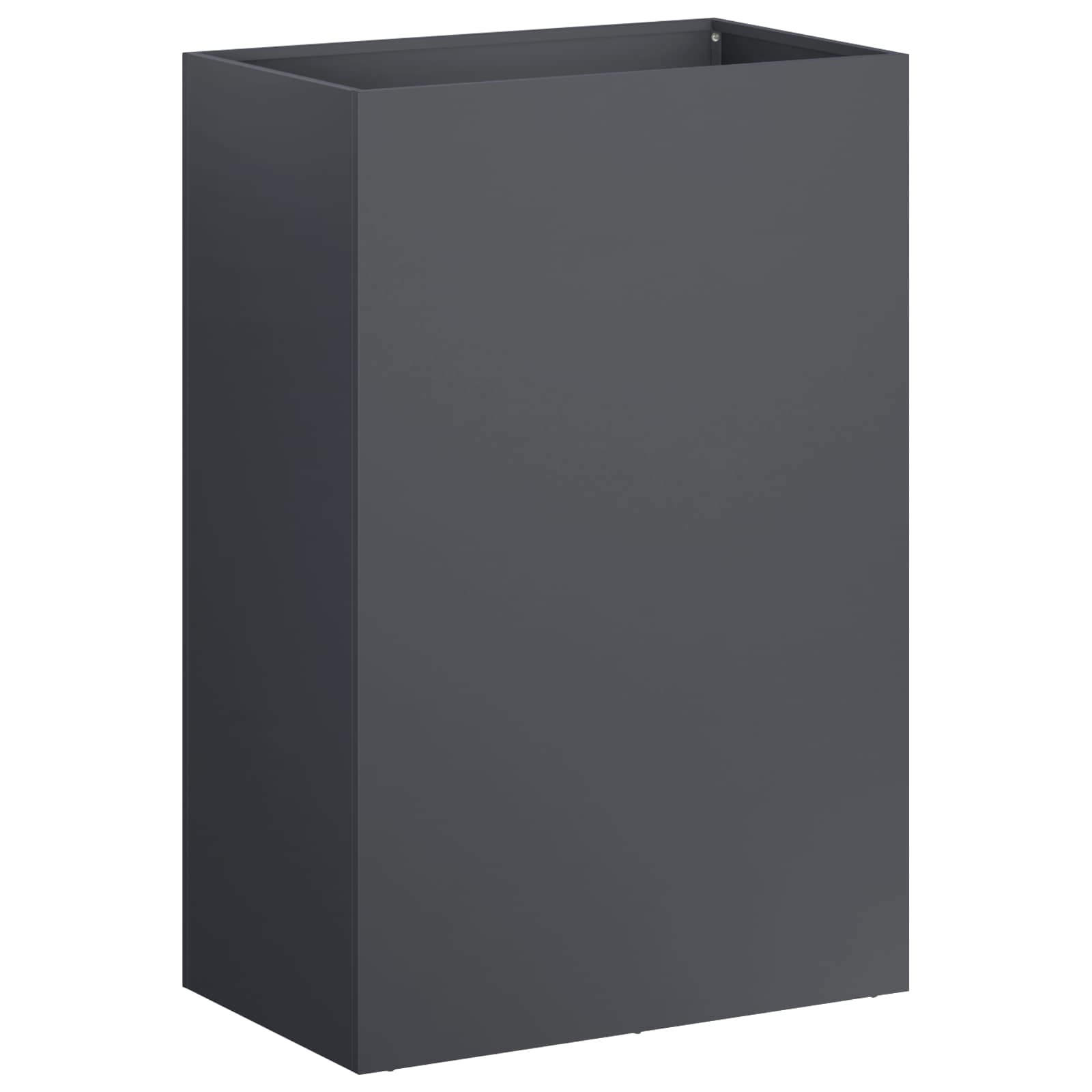 Vaso da giardino 2 pz Antracite 50 x 30 x 75 cm | homemem39